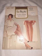 Vintage Sears Cling-alon ultra sheer stockings Sanstone size B