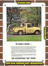Metal Sign - 1963 International 900 Pickup- 10x14 Inches