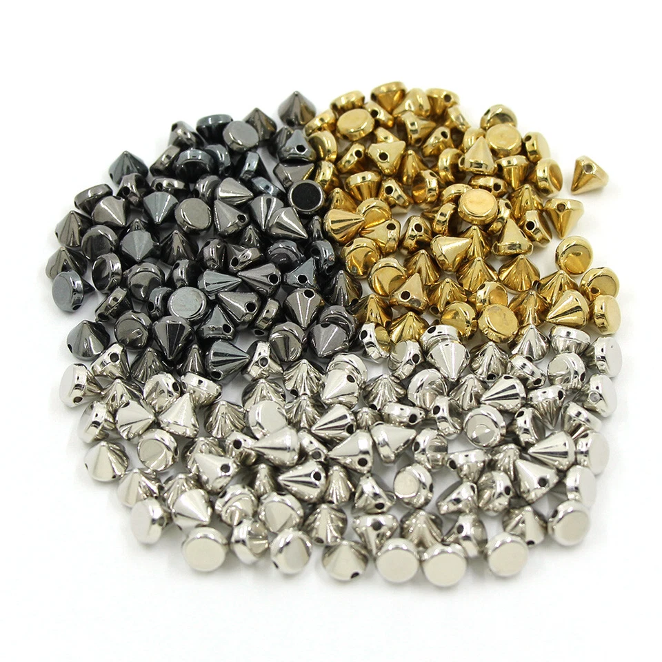 Cone Plastic Decorative Rivet Punk Rivets for Leather Clothes Sewing Accessories - Image 3 of 4