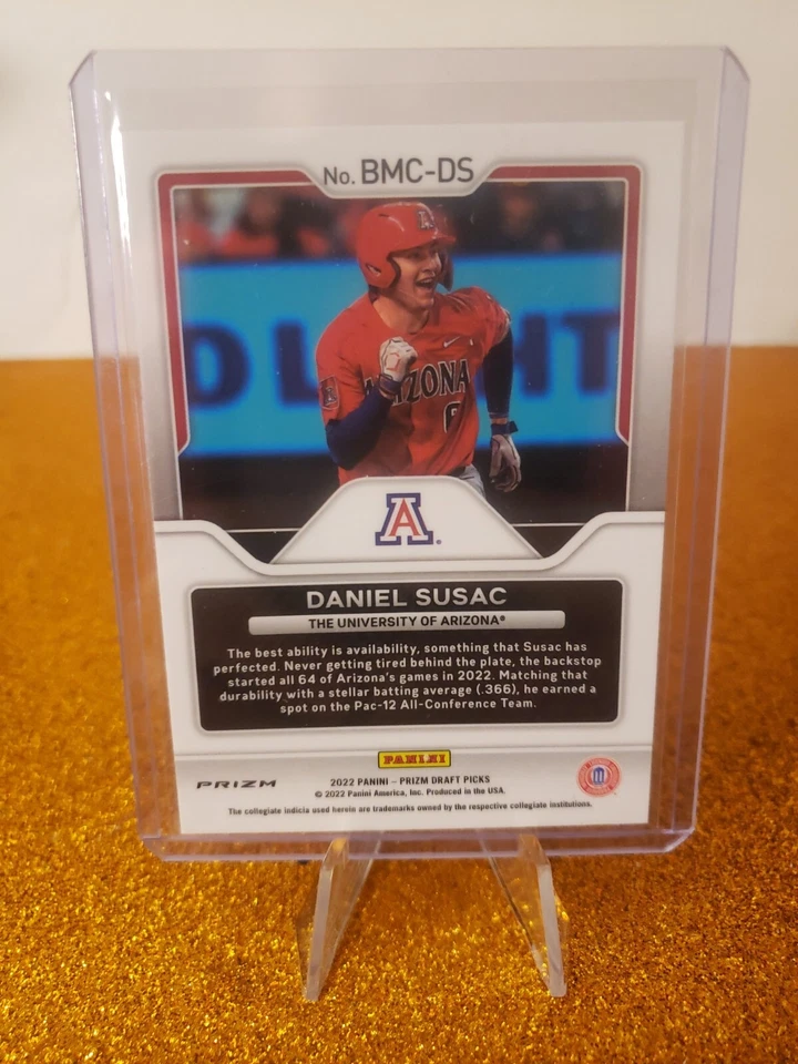 2022 Panini Prizm Draft Picks Daniel Susac Big Man On Campus Silver Prizm - Image 2 of 2