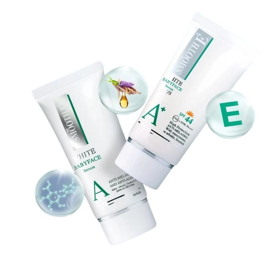 Smooth E White Babyface Serum Anti-Melasma Alpha-Arbutin Natural Extracts x2 - Image 4 of 4
