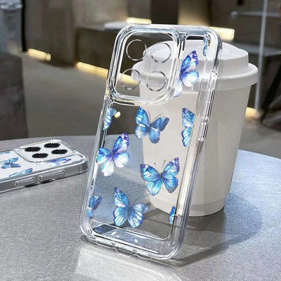 Phone Case Cover For iPhone 15 Pro Max 14 13 12 11 7 8 Soft Silicone Shockproof