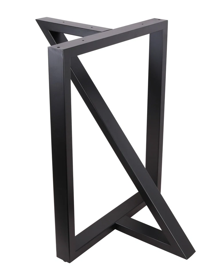 2x Patas de Mesa en Forma de Z de 28", Patas de Mesa de Comedor,Patas de Mesa de Cocina Industrial,Negro Foto 3 de 4