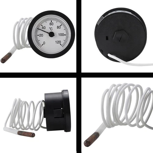 52 mm Zifferblatt Thermometer Kapillare Temperaturanzeige mit Sensor 0-120 ° DHL - Bild 8 von 15