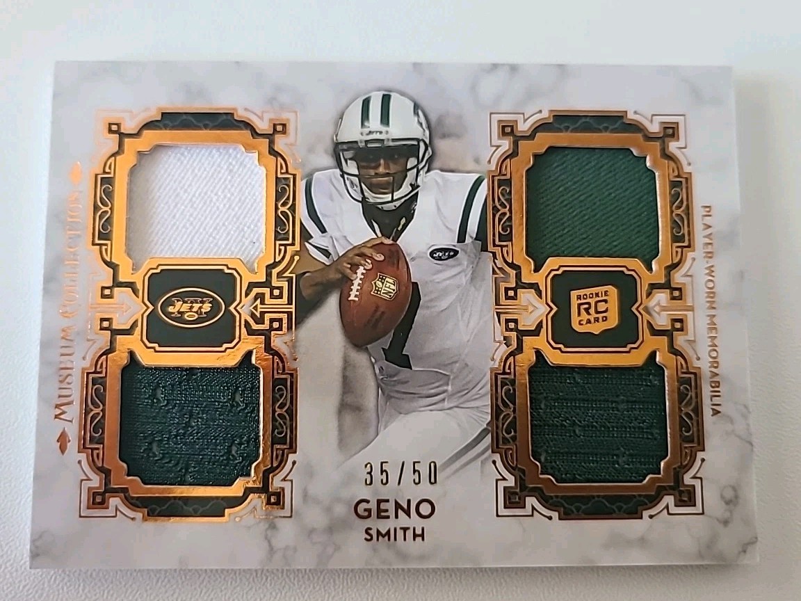 Geno Smith Topps Museum Collection Rookie Quad Relic #GS Base