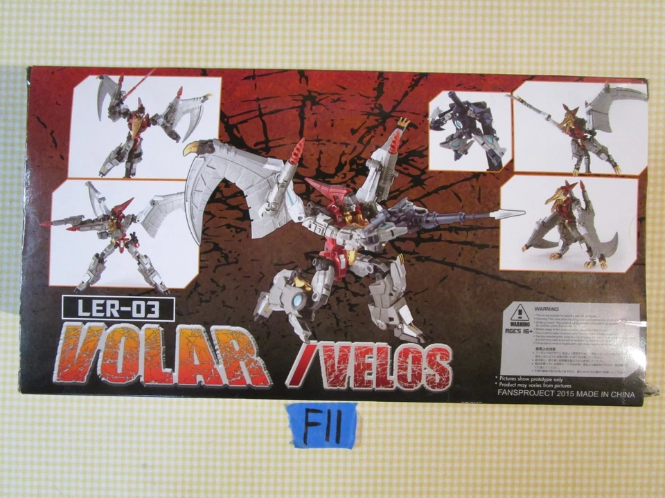 Fansproject Transformers 3rd Party LER-03 VOLAR & VELOS (RED Swoop & Minicon) - Image 2 of 4