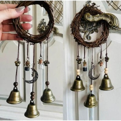 Witch Bells Door Protection Hanging Wiccan Decor Pagan Bells 12.6in