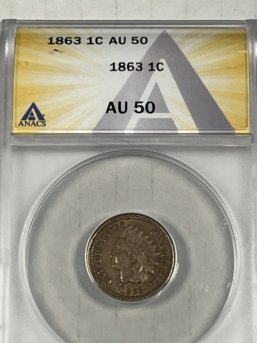 ANACS 1863 Year Indian Head Small Cents (1859-1909) for sale | eBay