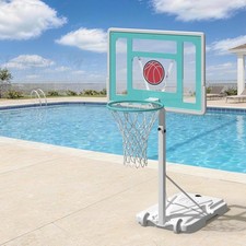 81cm x 58cm Pool Basketball Hoop Adjustable Height Portable Swimming Pool Goal