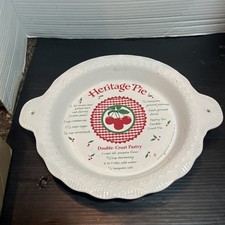 Vintage Hallmark 11 Pie Plate - Heritage Cher...