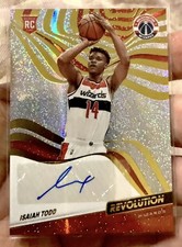 2021-22 Panini Revolution Basketball #RA-ITD Isaiah Todd Rookie RC Auto Wizards 