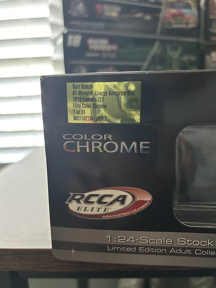 Kurt Busch #1 2019 MonsterEnergy Kentucky Raced Win Elite Color Chrome (1 of 31) - Image 4 of 4