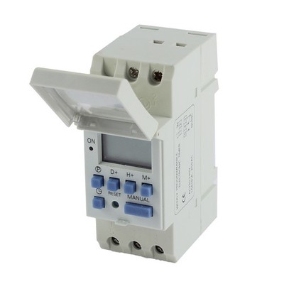 DIN Rail Mount Digital LCD Weekly Programmable Electronic Relay Timer AHC15A