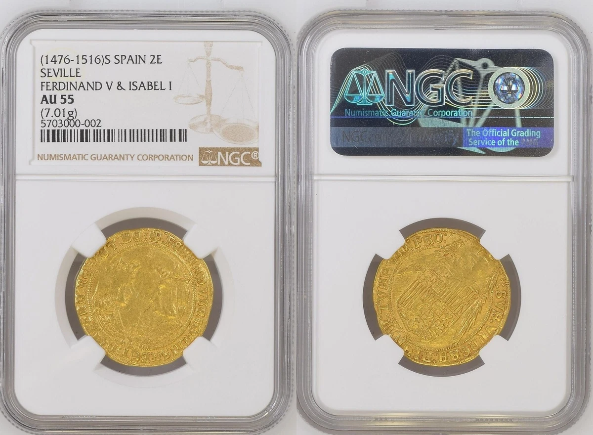 Gold NGC Grade AU 55 Spanish Coins for sale | eBay