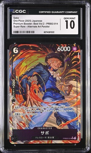 Sabo (Alternate Art) graded CGC 10 for sale on eBay
