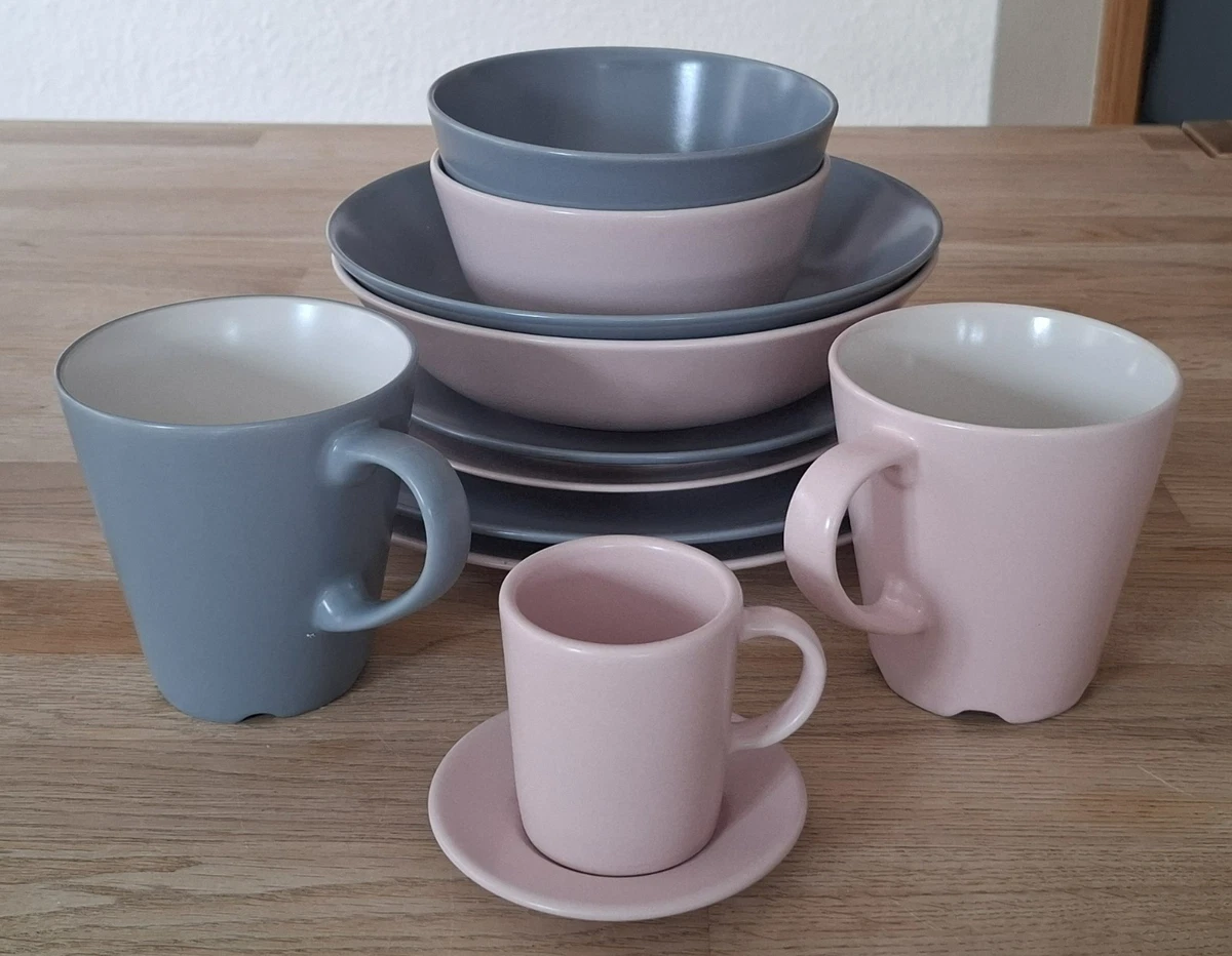 IKEA FÄRGKLAR in blaugrau und altrosa