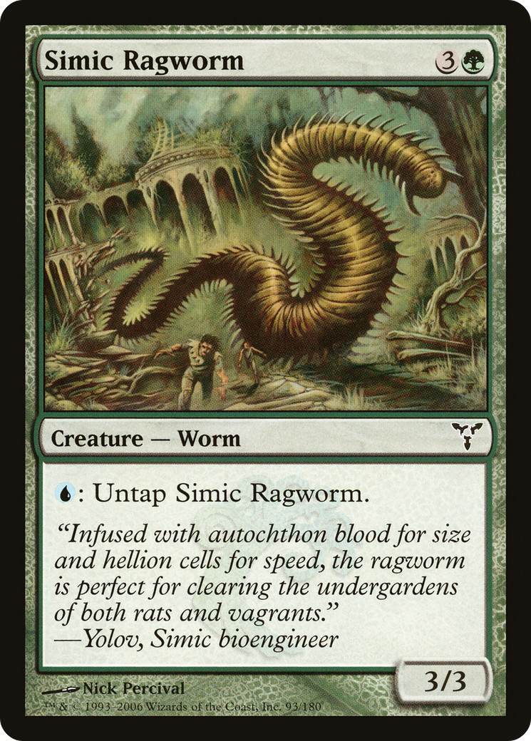 Simic Ragworm #93 (LP) Dissension DIS Magic MTG