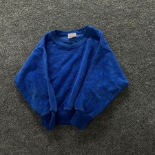 Ronnie Togs Sweatshirt Kids Size 7 Blue Terry Cloth Crewneck Vintage Made in USA