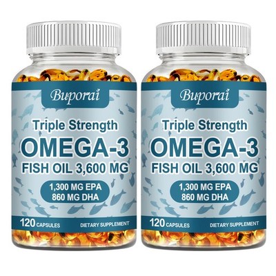 Omega-3 Fish Oil 240pcs - Support Heart, Brain, Joint, and Eye Health