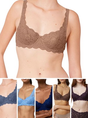 Triumph Amourette Bra 300 WHP Underwired Padded Half Cup Bras Lingerie