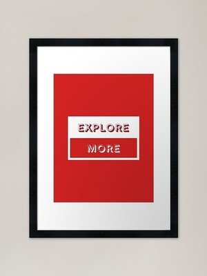Explore More! Framed Art Print Framed Wall Art Poster Canvas Print Picture