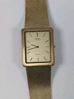 Vtg Seiko Lassale Gold Tone Ultra Thin Men's Watch 6730-5509 Japan Mesh 25mm