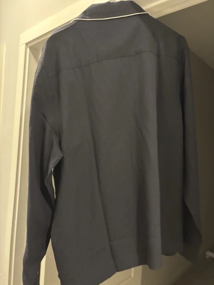 Reiss Navy Blue Button Up Size XL - Image 3 of 4