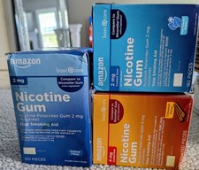 3x 2mg 4mg Nicotine Gum Cinnamon Original  Mint 620 Pieces Total nicorette READ
