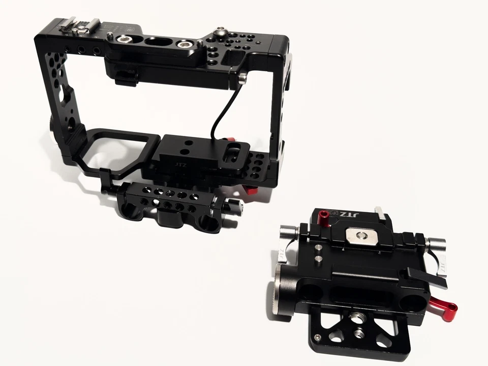 Plataforma jaula cámara JTZ DP30 para Sony A7 / A7S / A7R Series placa base y placa QR Foto 3 de 4