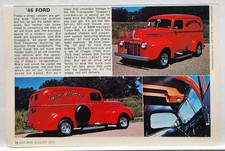 1946 Ford Panel Delivery Custom Deliver Us From Evil Original Print Ad Hot Rod 1946 Ford Panel Delivery Custom Deliver Us From Evil Original Print Ad Hot Rod