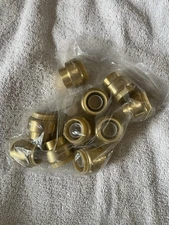 NEW - 10 PIECE 1/2" SHARKBITE STYLE PUSH ON  CAP PEX COPPER PIPE REPAIR FITTINGS