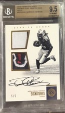 2016 Panini Encased - Rookie Dual Swatch Signatures Derrick Henry #RDSS-DH /5