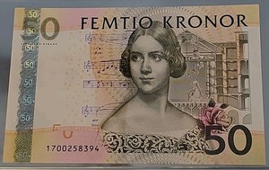 2011 Sweden 50 Kronor P-64 UNC  Banknote