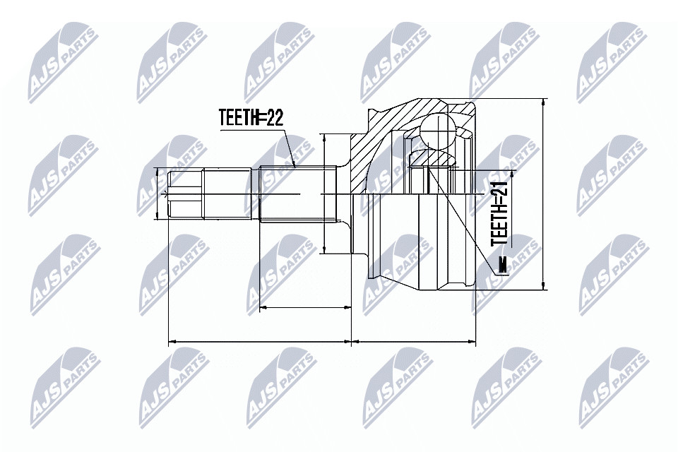 NPZ-FT-023 NTY Joint Kit, drive shaft for ABARTH,ALFA ROMEO,FIAT,LANCIA,OPEL,VAU - Image 6