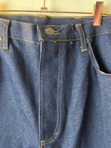 Dearborn Long Ryder Work Jeans 34x35 5 Button Dark Wash - Picture 5 of 6