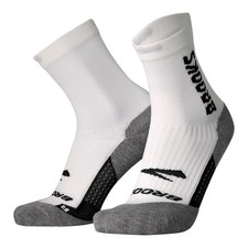 Brooks Ghost Crew Socks I Performance Running Cushioned Small, White/Br