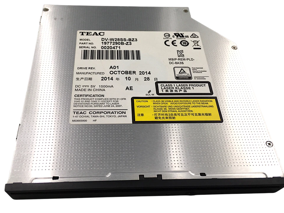 Unidad de DVD Super Multi 8X DVDRW Regrabadora 24X Grabadora CD-RW Teac DV-W28SS-BZ3 Foto 4 de 4