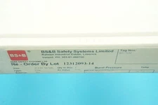 BS&B 12312093-14 SSR break disk 2 in.(2")/DN 50mm 316SS 9.93-11.55 bar(G)@45°C