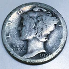 1921-D Mercury Dime Beautiful Coin Rare Date