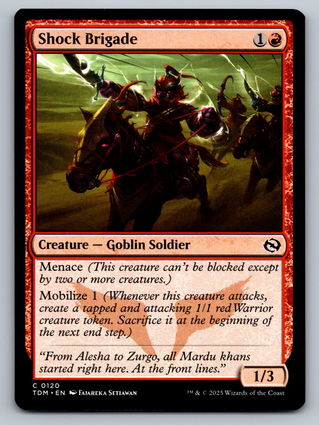 Shock Brigade C 0120 Tarkir: Dragonstorm Regular