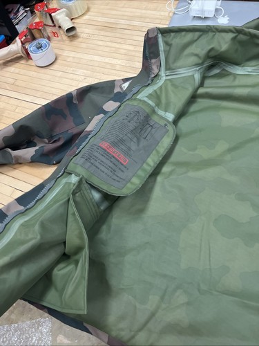 French Military Woodland Camo Gortex Parka Jacket SIZE 128 L - Picture 4 of 13