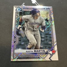 2021 Bowman - Chrome Prospects Austin Martin #BCP-87 Mojo Refractor (RC)