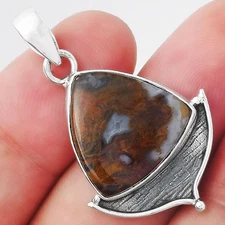 Natural Rare Cady Mountain Agate 925 Sterling Silver Pendant Jewelry P-1393