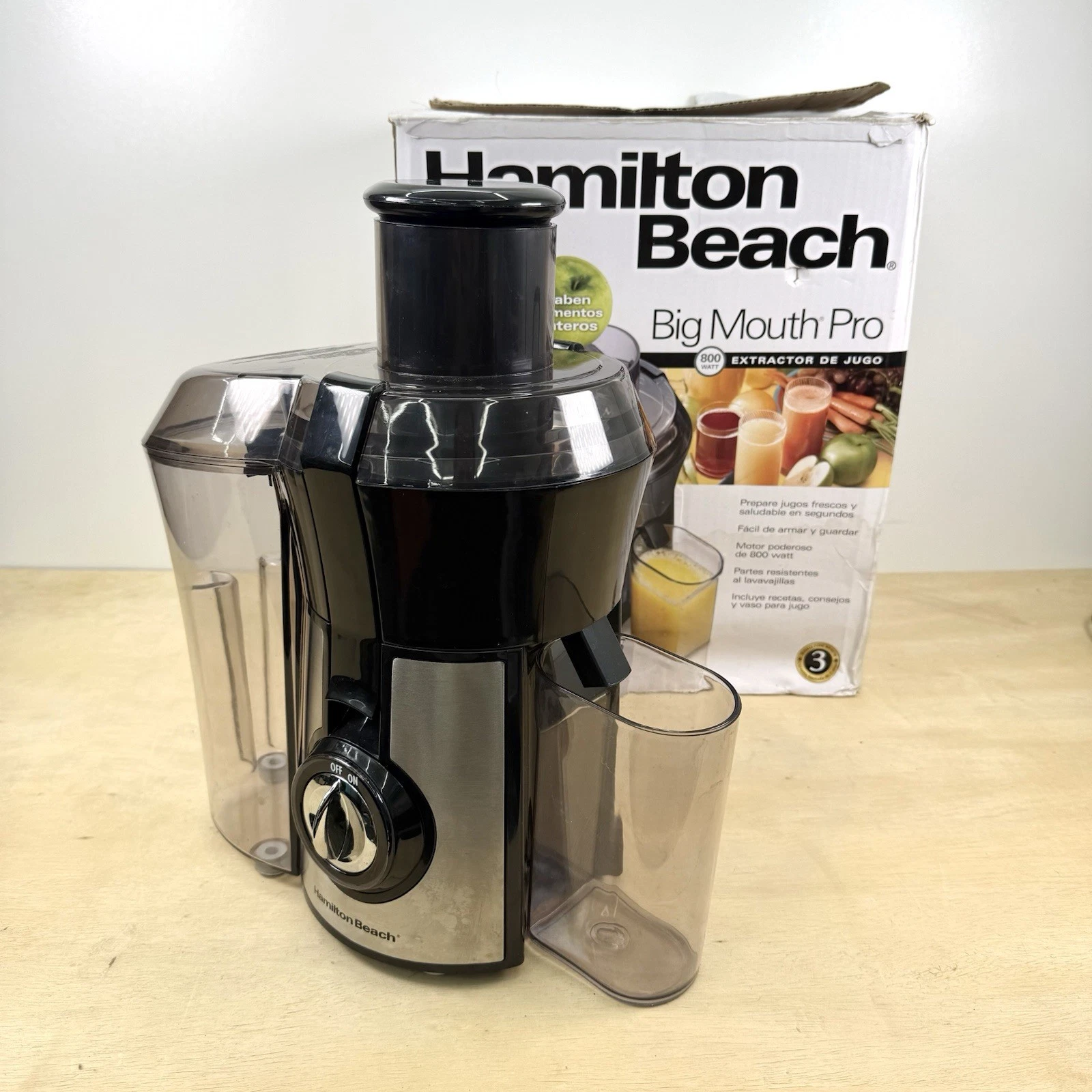 Hamilton Beach Big Mouth PRO Juice Extractor 800 WATTS 67608Z - Open Box
