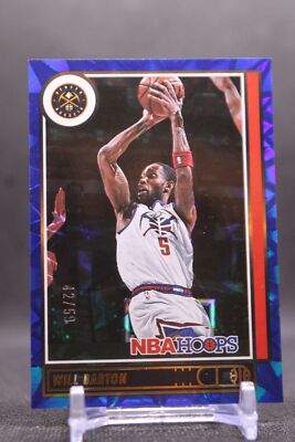 Will Barton #31 2021-22 Hoops Blue Explosion Denver Nuggets SN/59