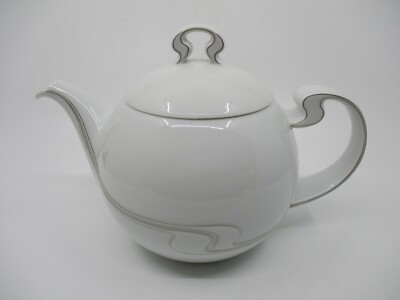 ROSENTHAL ASYMMETRIA GREY TEAPOT - 5 Cup - 4 3/4''   1102I