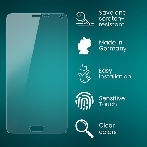 atFoliX 3x Protective Film for Samsung Galaxy Note 4 clear&flexible - 第 3/8 張圖片