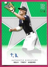 2020 Leaf Perfect Game National Baseball REVY TREY HIGGINS Green Autograph 7/10