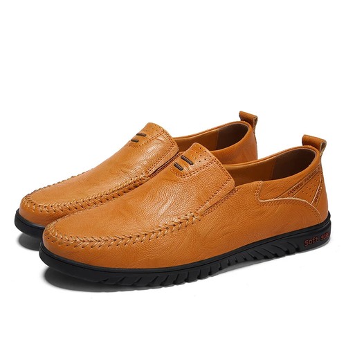 Zapatos informales de cuero genuino para hombre mocasines mocasines cómodos zapatos para conducir - Imagen 27 de 27