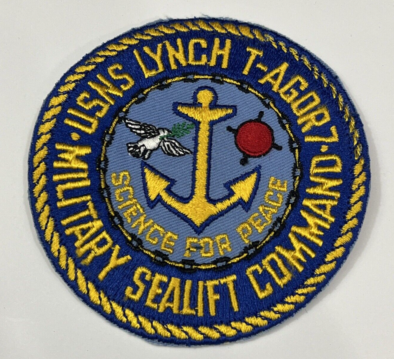 USNS Lynch T-AGOR7 Military Sealift Command Embroidered Patch